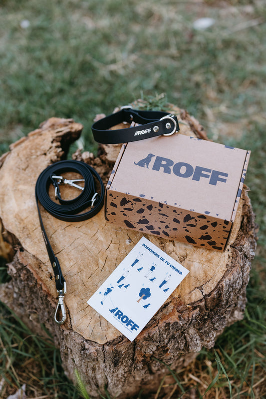 Set Nero Urban Negro  – Correa multiposición y Collar | Roffpet
