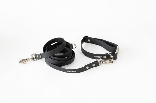 Set Nero Urban Negro  – Correa multiposición y Collar | Roffpet